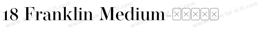 18 Franklin Medium字体转换